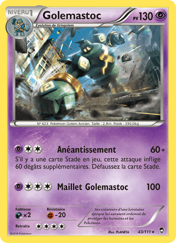 Golemastoc, carte 43 de Poings Furieux