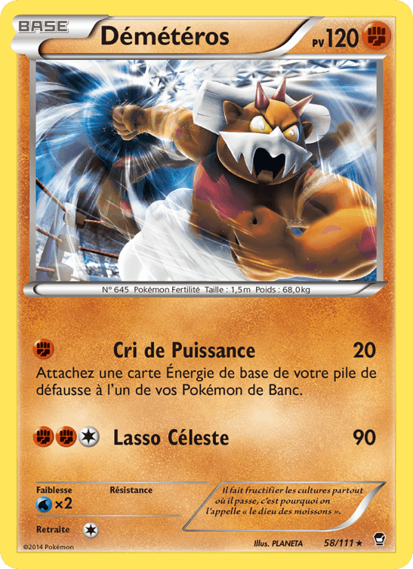 Démétéros, carte 58 de Poings Furieux