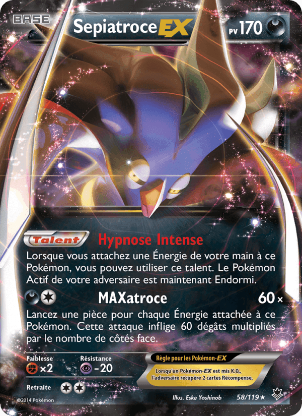 Sepiatroce EX, carte 58 de Vigueur Spectrale