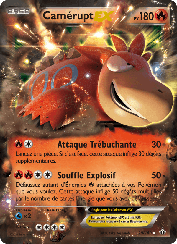 Camérupt EX, carte 29 de Primo-Choc
