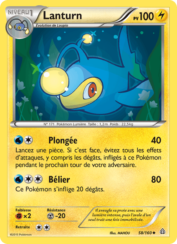 Lanturn, carte 58 de Primo-Choc