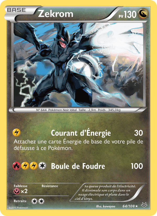 Zekrom, card 64 from Ciel Rugissant