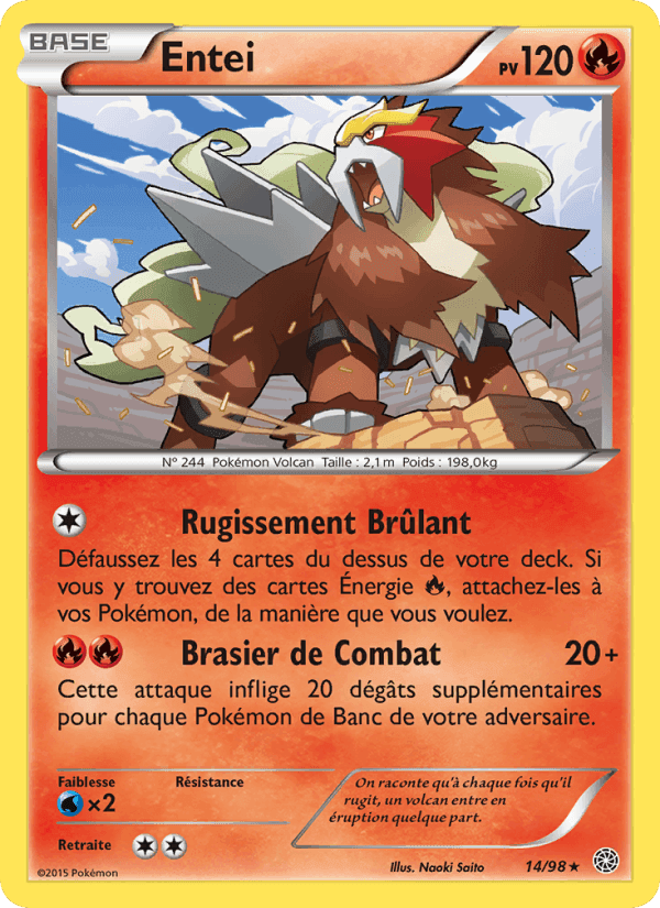 Entei, carte 14 de Origines Antiques