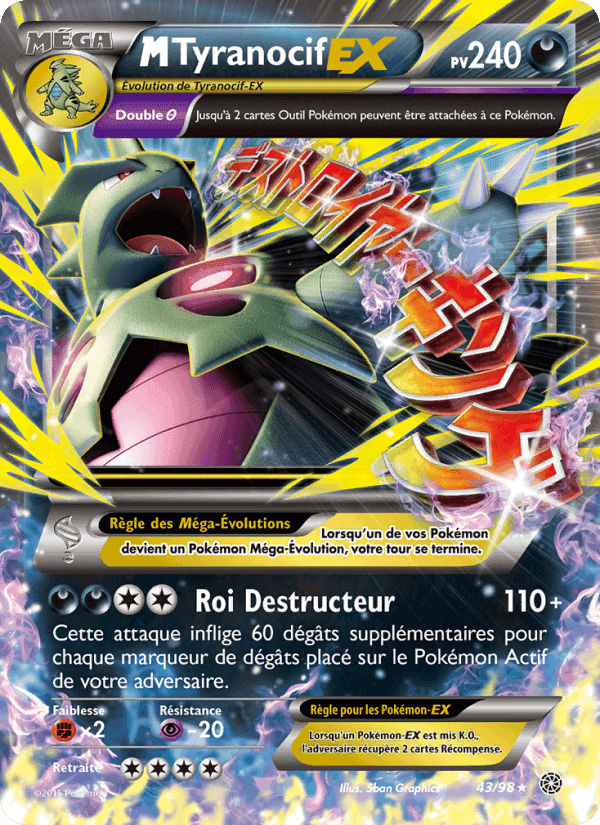 M-Tyranocif EX, carte 43 de Origines Antiques