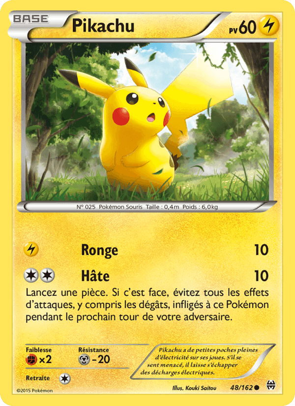 Pikachu, carte 48 de Impulsion Turbo