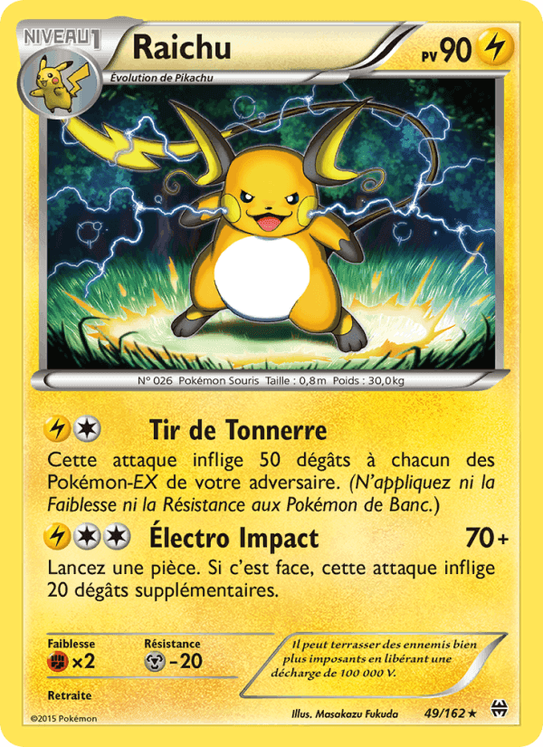 Raichu, carte 49 de Impulsion Turbo
