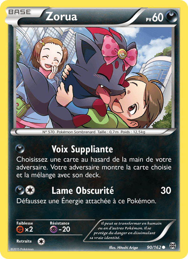 Zorua, card 90 from Impulsion Turbo