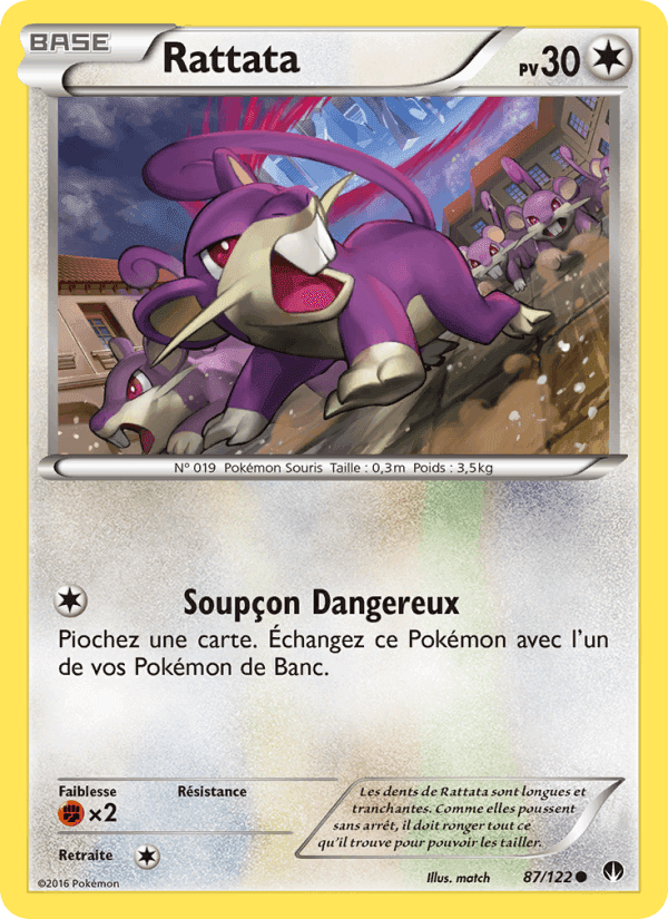 Rattata, card 87 from Rupture Turbo