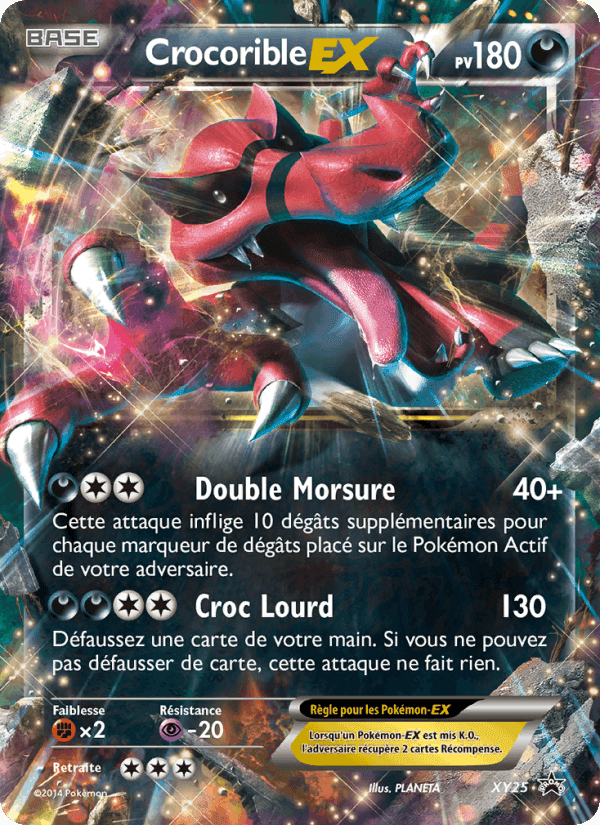 Crocorible EX, carte XY25 de Promo XY