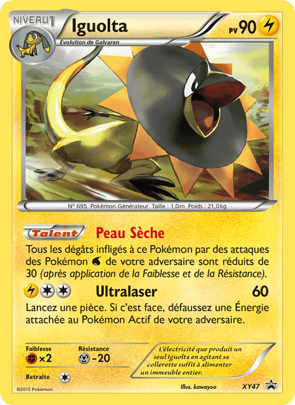 Iguolta, carte XY47 de Promo XY