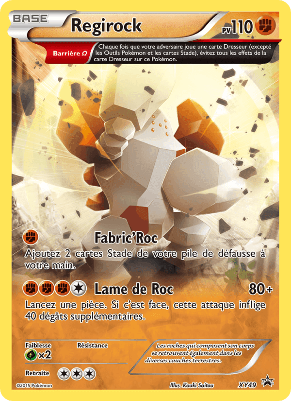 Regirock, carte XY49 de Promo XY