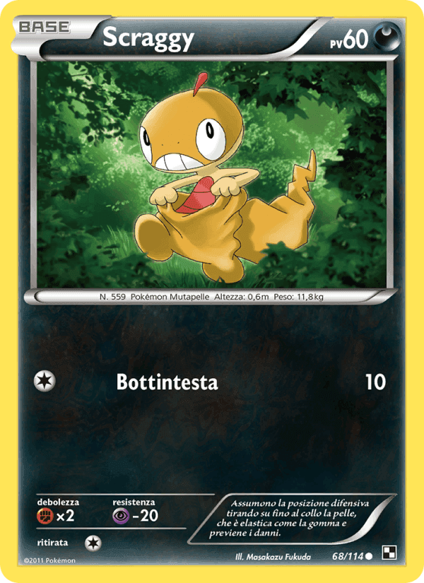 Scraggy, carta 68 di Nero e Bianco