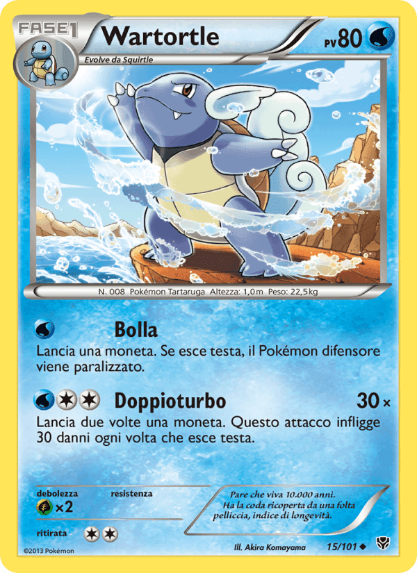 Wartortle, carta 15 di Esplosione Plasma