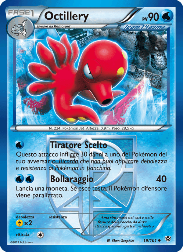 Octillery, carta 19 di Esplosione Plasma