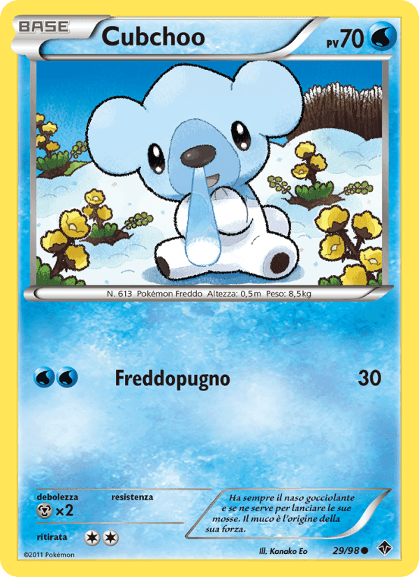 Cubchoo, carta 29 di Nuove Forze