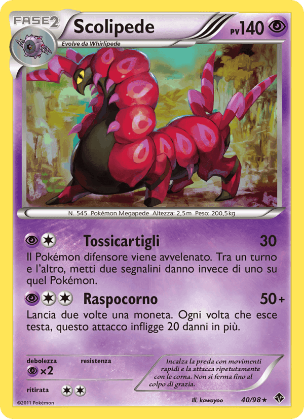 Scolipede, carta 40 di Nuove Forze