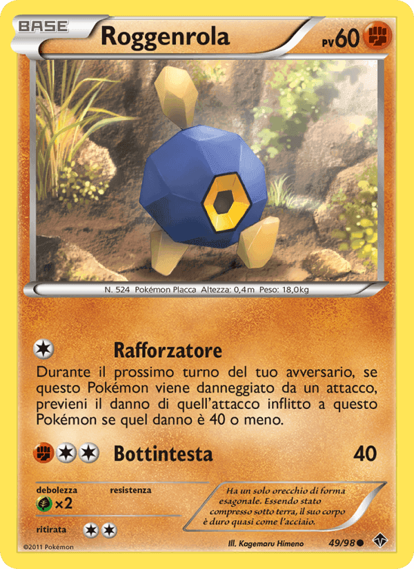 Roggenrola, carta 49 di Nuove Forze