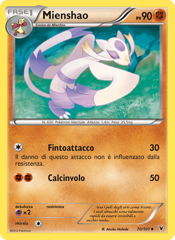 Mienshao, carta 70 di Vittorie Regali