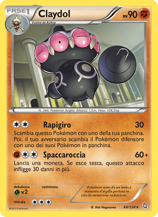 Claydol, card 64 from Stirpe dei Draghi