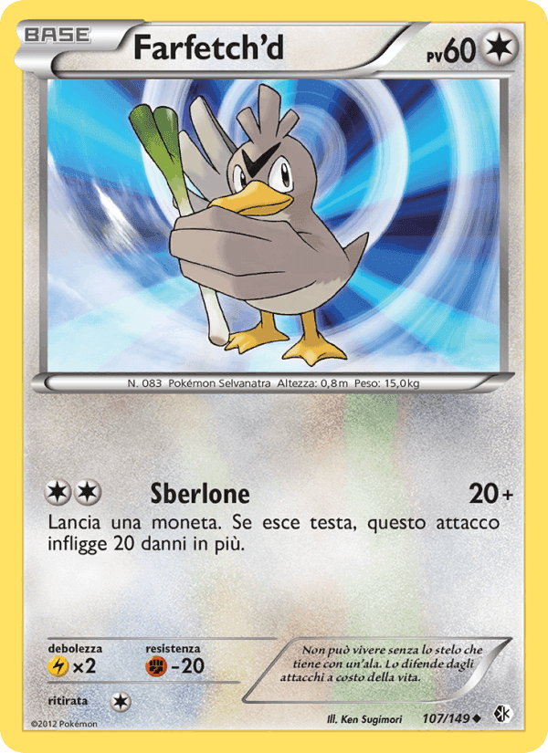Farfetch’d, carta 107 di Confini Varcati