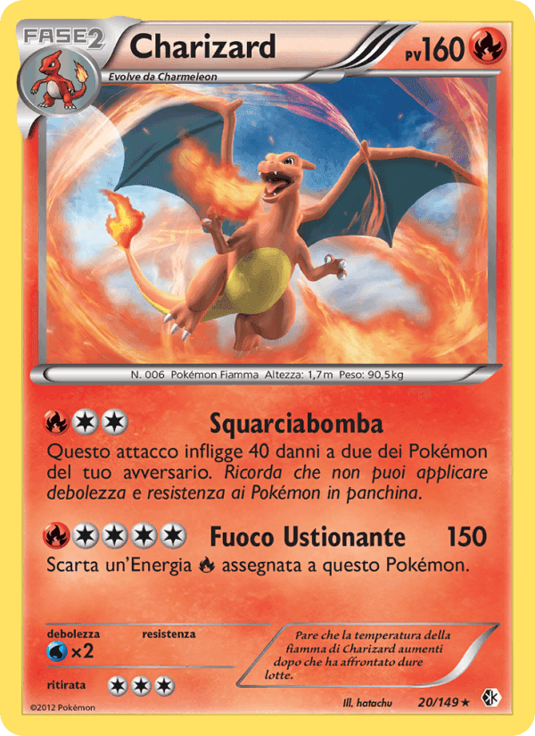Charizard, carta 20 di Confini Varcati