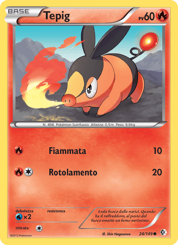 Tepig, carta 24 di Confini Varcati