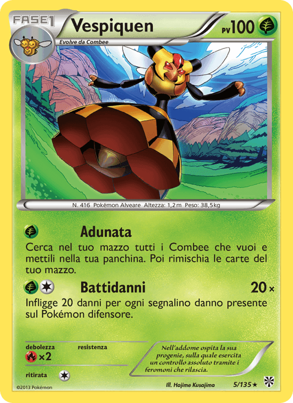 Vespiquen, carta 5 di Uragano Plasma