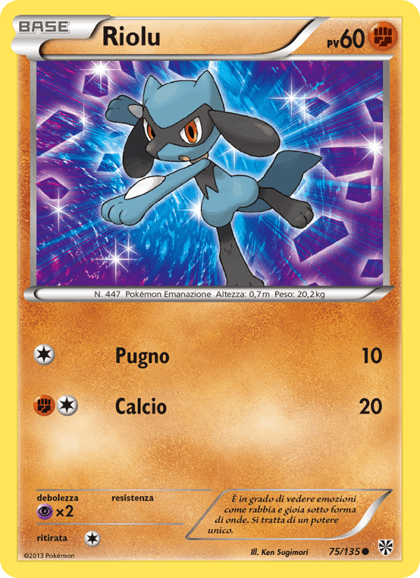 Riolu, carta 75 de Uragano Plasma
