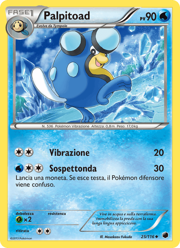 Palpitoad, carta 25 di Glaciazione Plasma