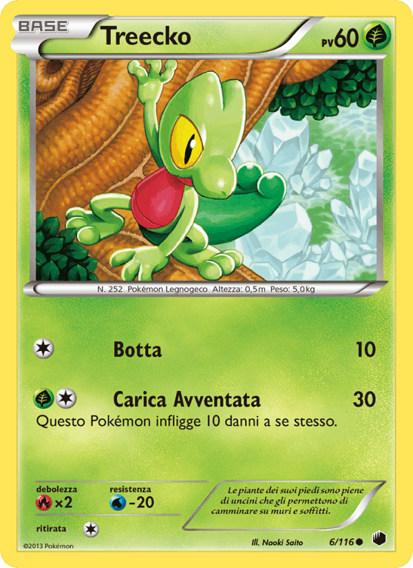 Treecko, carte 6 de Glaciazione Plasma