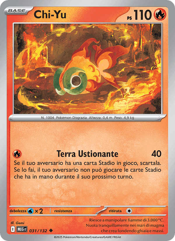 Chi-Yu, carta 031 di Megaevoluzione