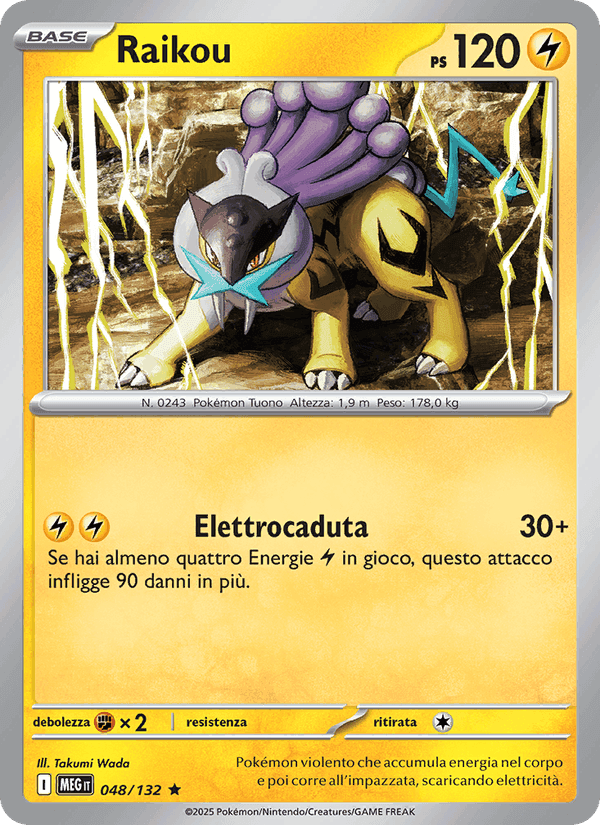 Raikou, carta 048 di Megaevoluzione