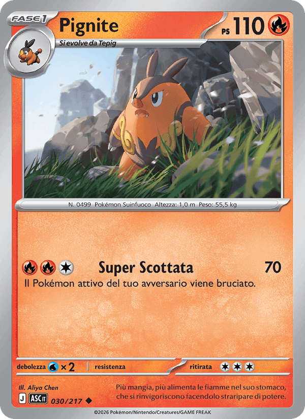 Pignite, carta 030 di Ascesa Eroica
