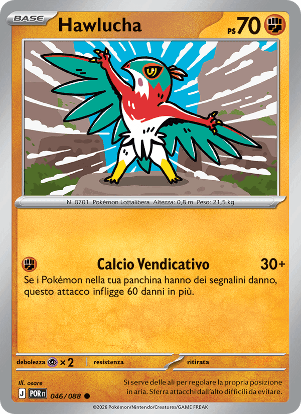 Hawlucha, carta 046 di Equilibrio Perfetto