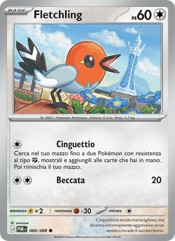 Fletchling, card 066 from Equilibrio Perfetto