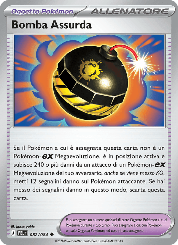 Bomba Assurda, card 082 from Buio Pesto