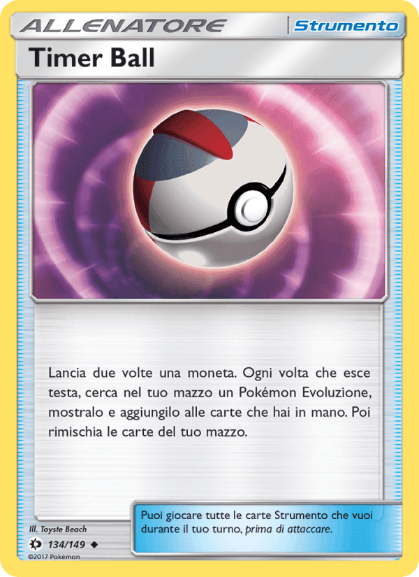 Timer Ball, card 134 from Sole e Luna
