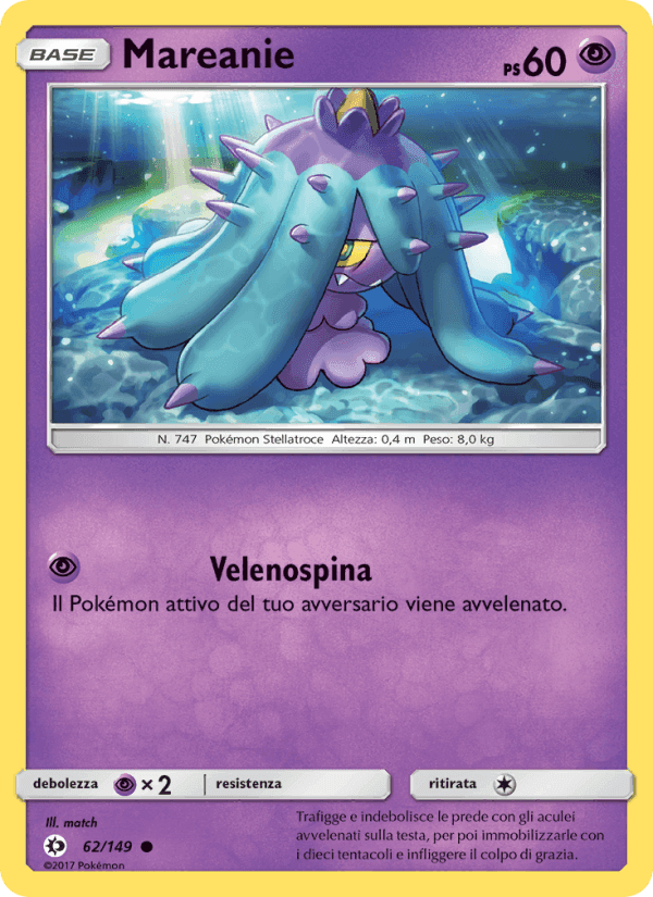 Mareanie, carta 62 di Sole e Luna
