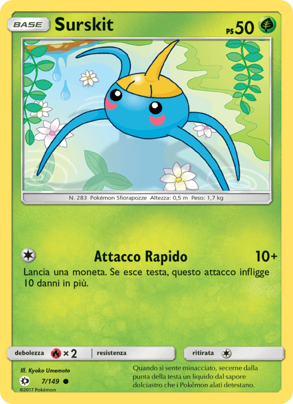 Surskit, carta 7 di Sole e Luna