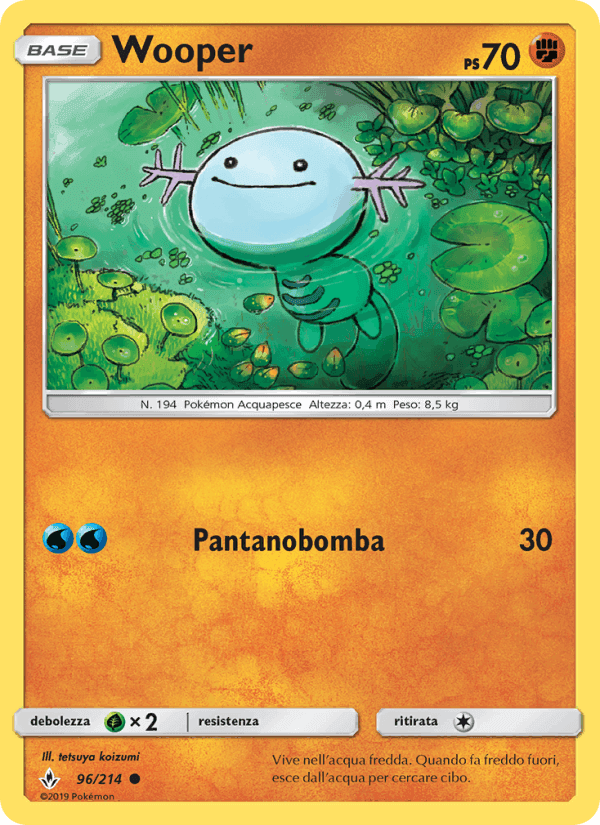 Wooper, carta 96 di Legami Inossidabili