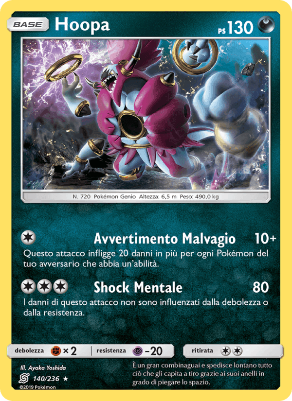 Hoopa, carta 140 di Sintonia Mentale