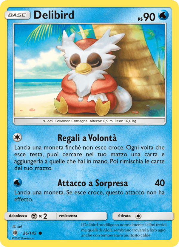 Delibird, carta 26 di Guardiani Nascenti