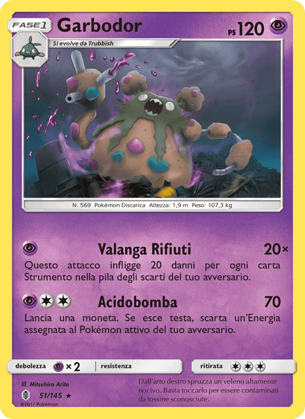 Garbodor, carta 51 di Guardiani Nascenti
