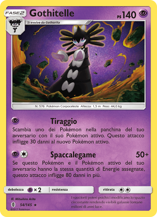 Gothitelle, carta 54 di Guardiani Nascenti