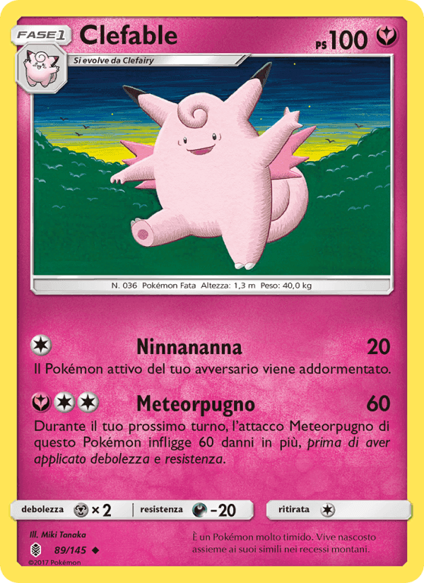 Clefable, carte 89 de Guardiani Nascenti