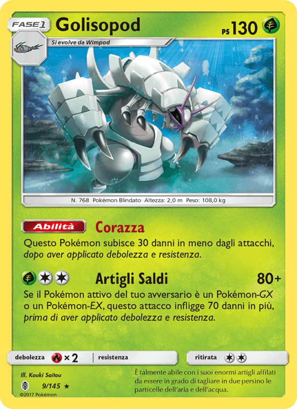 Golisopod, carta 9 de Guardiani Nascenti