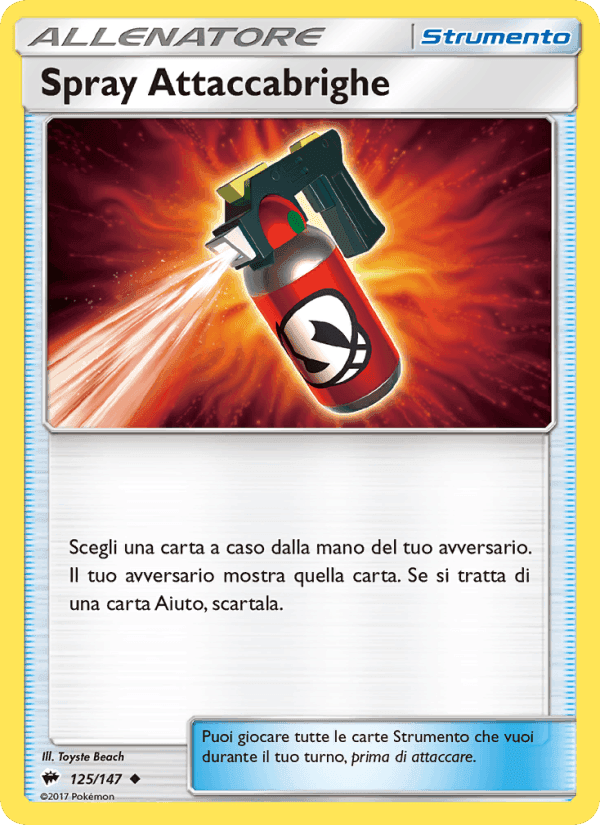 Spray Attaccabrighe, card 125 from Ombre Infuocate