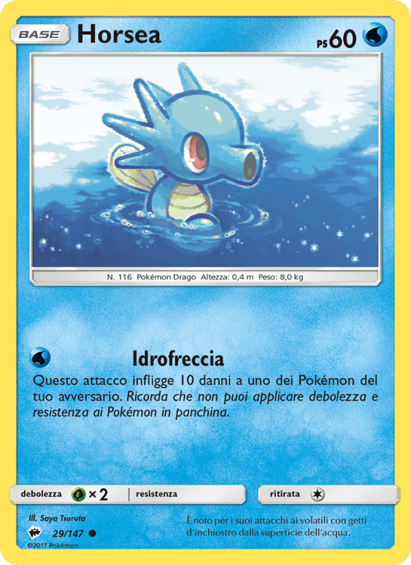 Horsea, carta 29 di Ombre Infuocate