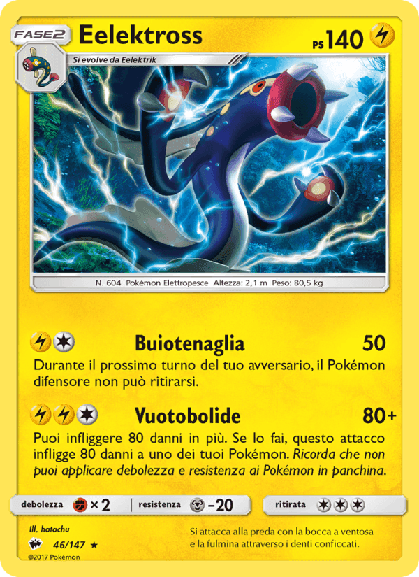 Eelektross, carta 46 di Ombre Infuocate