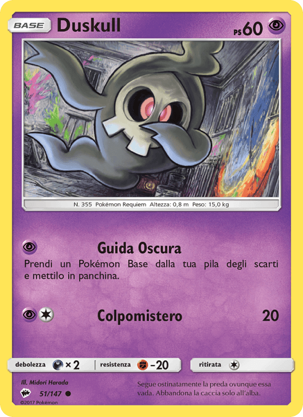 Duskull, carta 51 di Ombre Infuocate